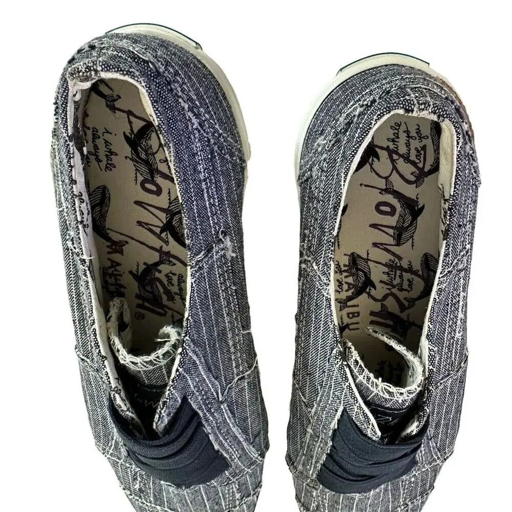 Blowfish Malibu Marley Slip-On Low Top Sneakers Gray stripe  Women’s Size 9‎ - Picture 11 of 12